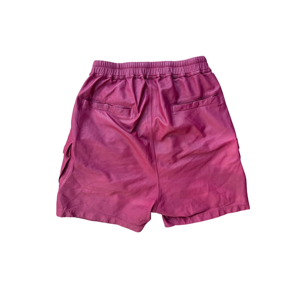 Size M - Rick Owens Cargobela Leather Shorts