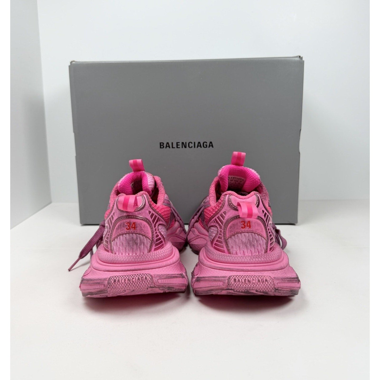 Size 34EU/4W - Balenciaga 3XL Pink Distressed NEW