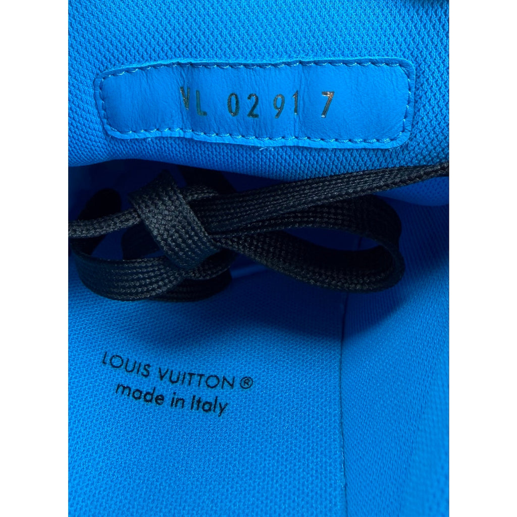 Size 7LV/8US - Louis Vuitton Leather Blue Sneakers NEW