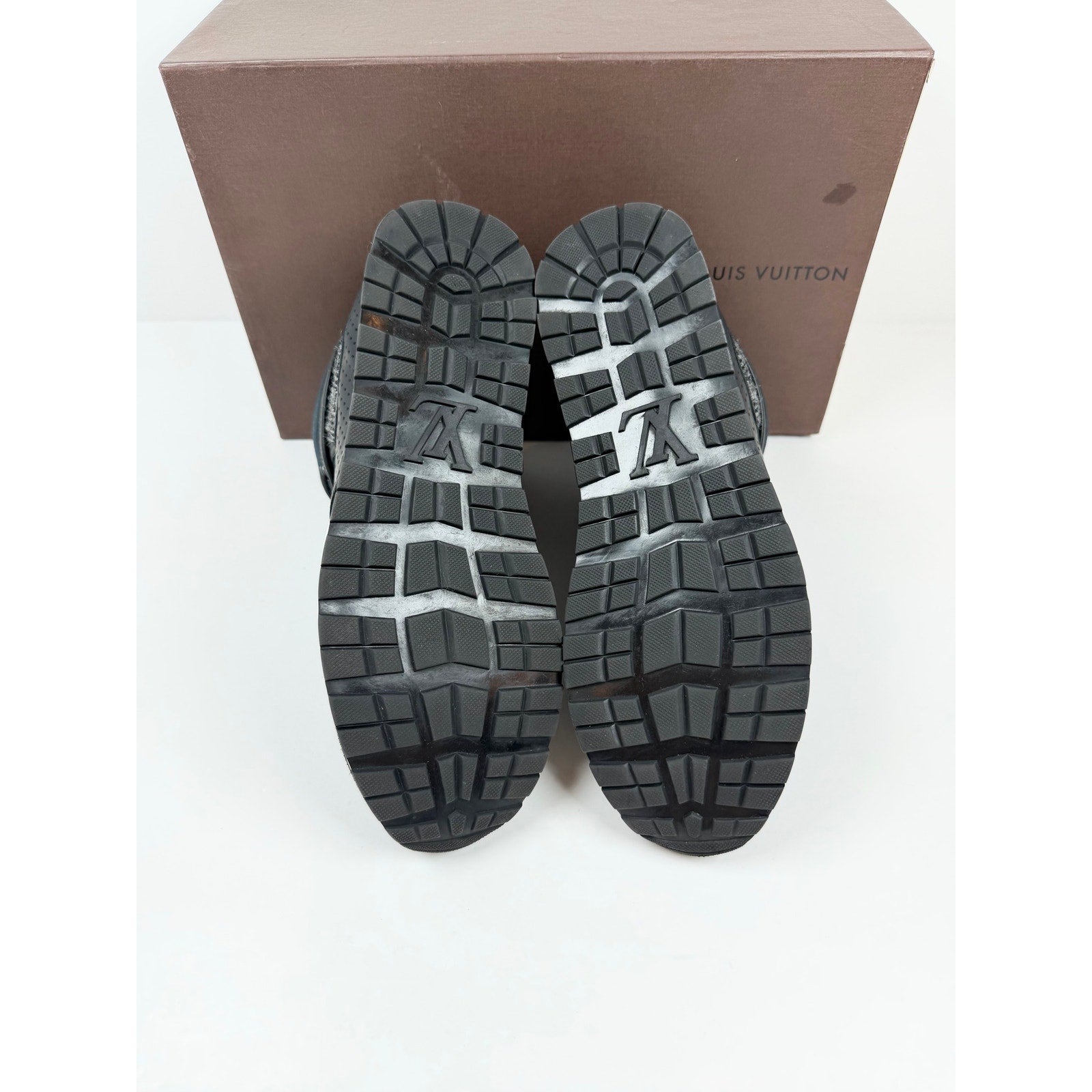 Size 6.5UK/7.5US - Louis Vuitton Black Grey High Top