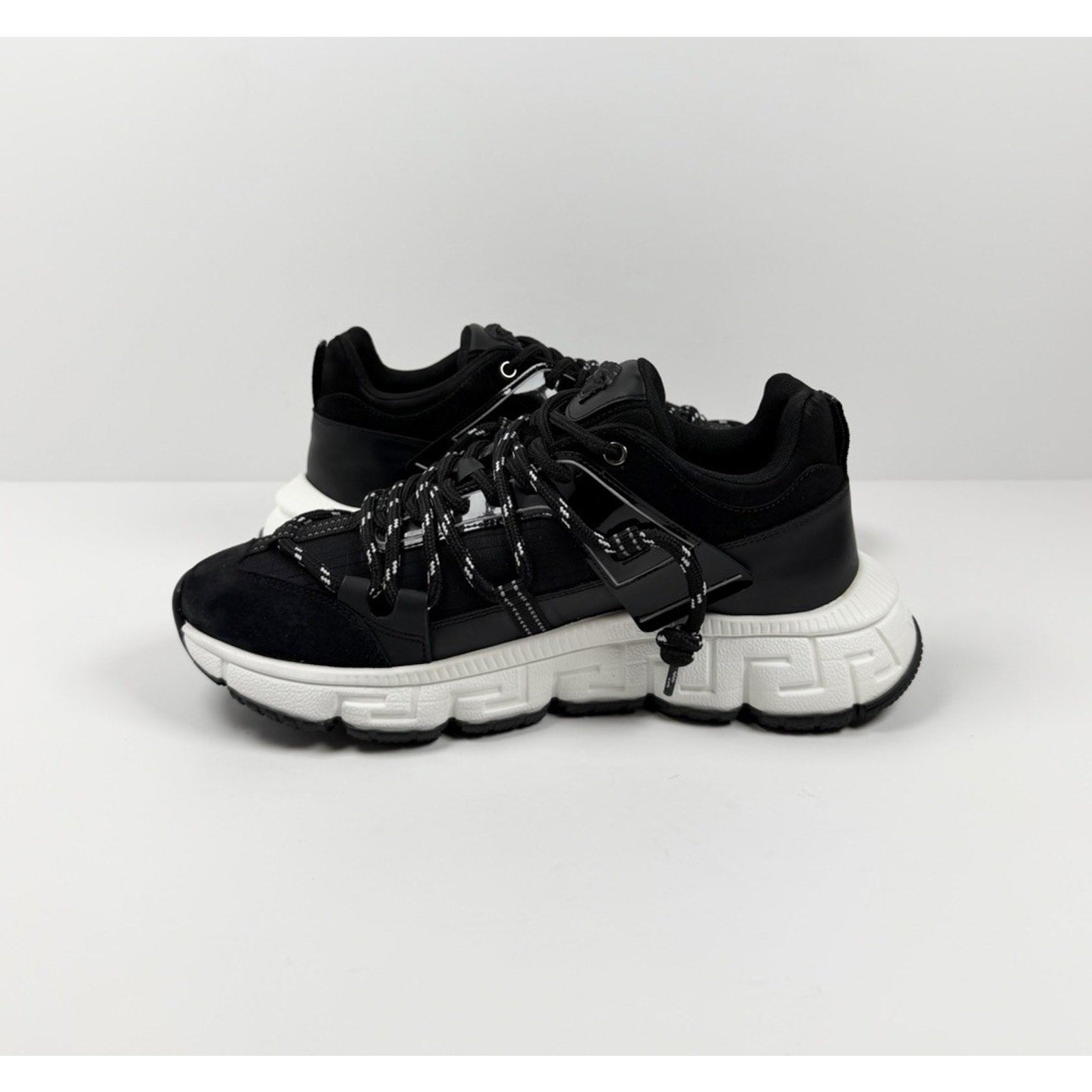 Size 46EU/13US - Versace Trigreca Black Sneakers NEW!