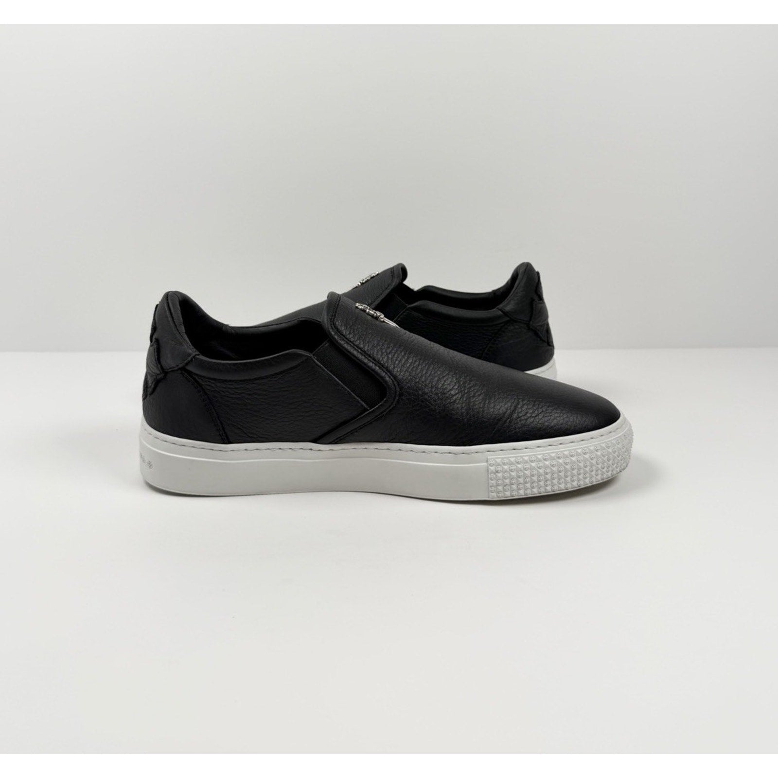 Size 7UK/8US - Chrome Hearts Dagger Leather Slip On