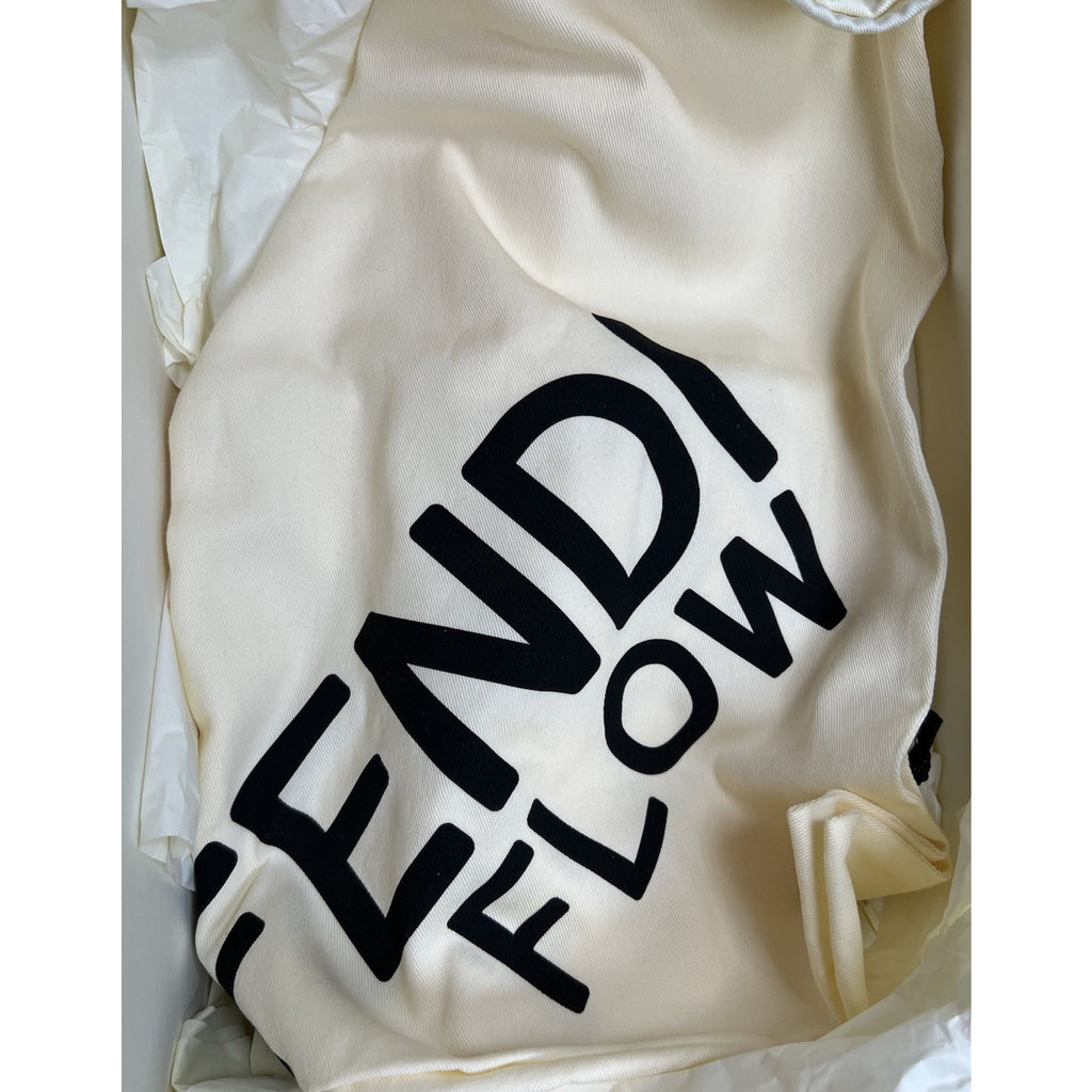 Size 6UK/7US - Fendi Flow Beige Nylon Low NEW
