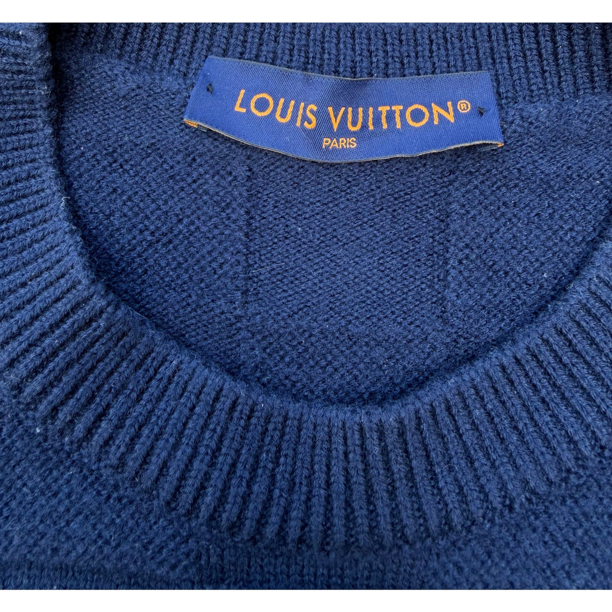 Size S - Louis Vuitton Damier Wool Crewneck