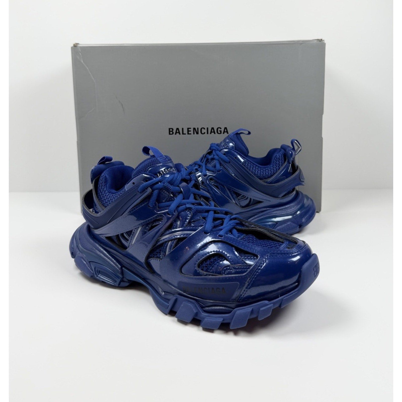 Size 40EU/7US - Balenciaga Track Metallic Blue NEW