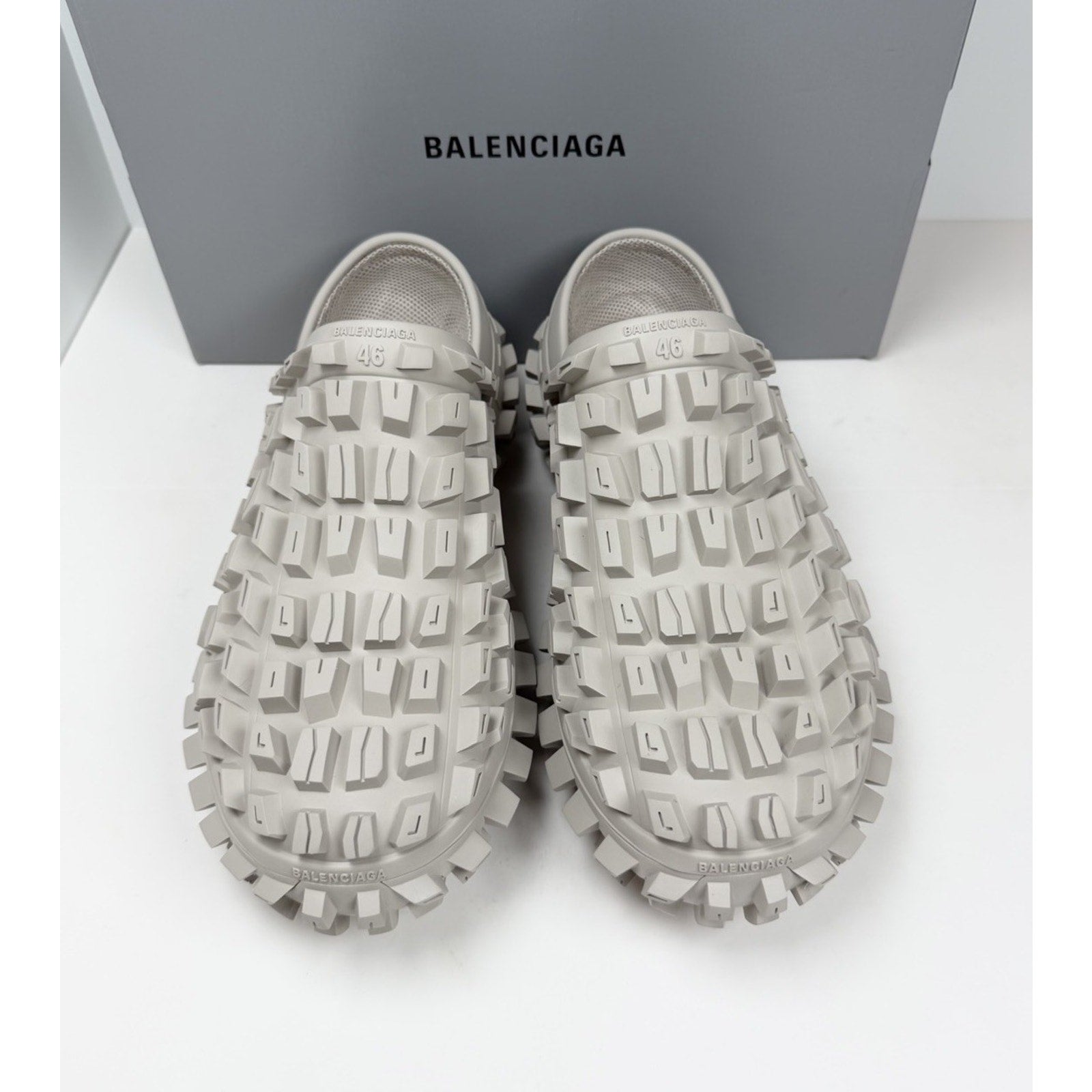 Size 46EU/13US - Balenciaga Defender Beige Clogs NEW