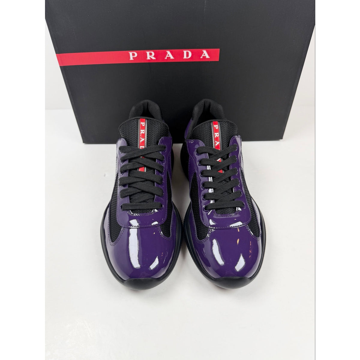 Size 7.5UK/8.5US - Prada Americas Cup Purple Black