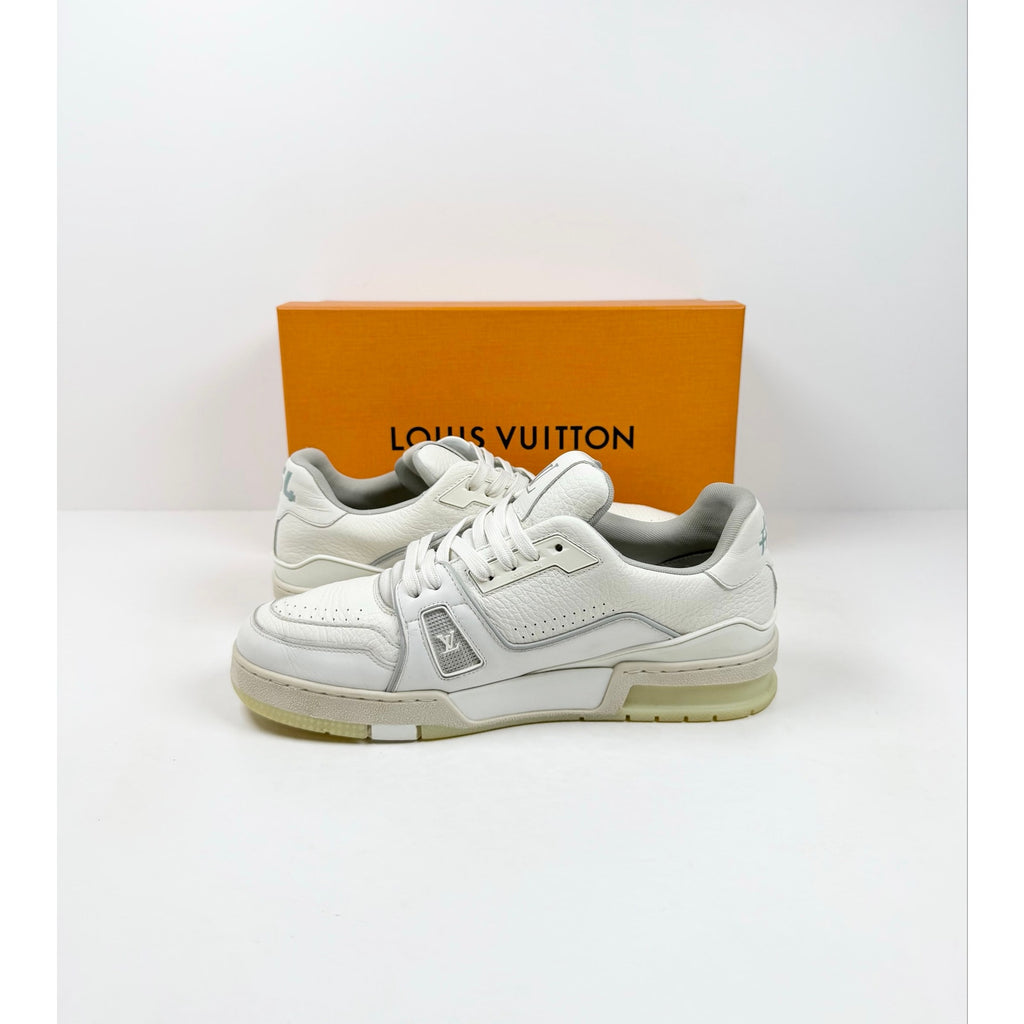 Size 7.5UK/8.5US - Louis Vuitton White Leather Trainers