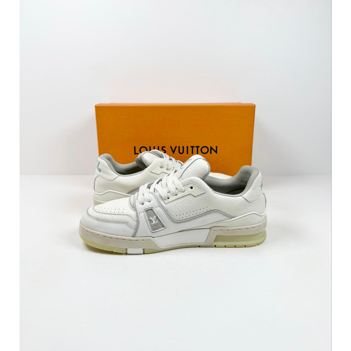 Size 7.5UK/8.5US - Louis Vuitton White Leather Trainers