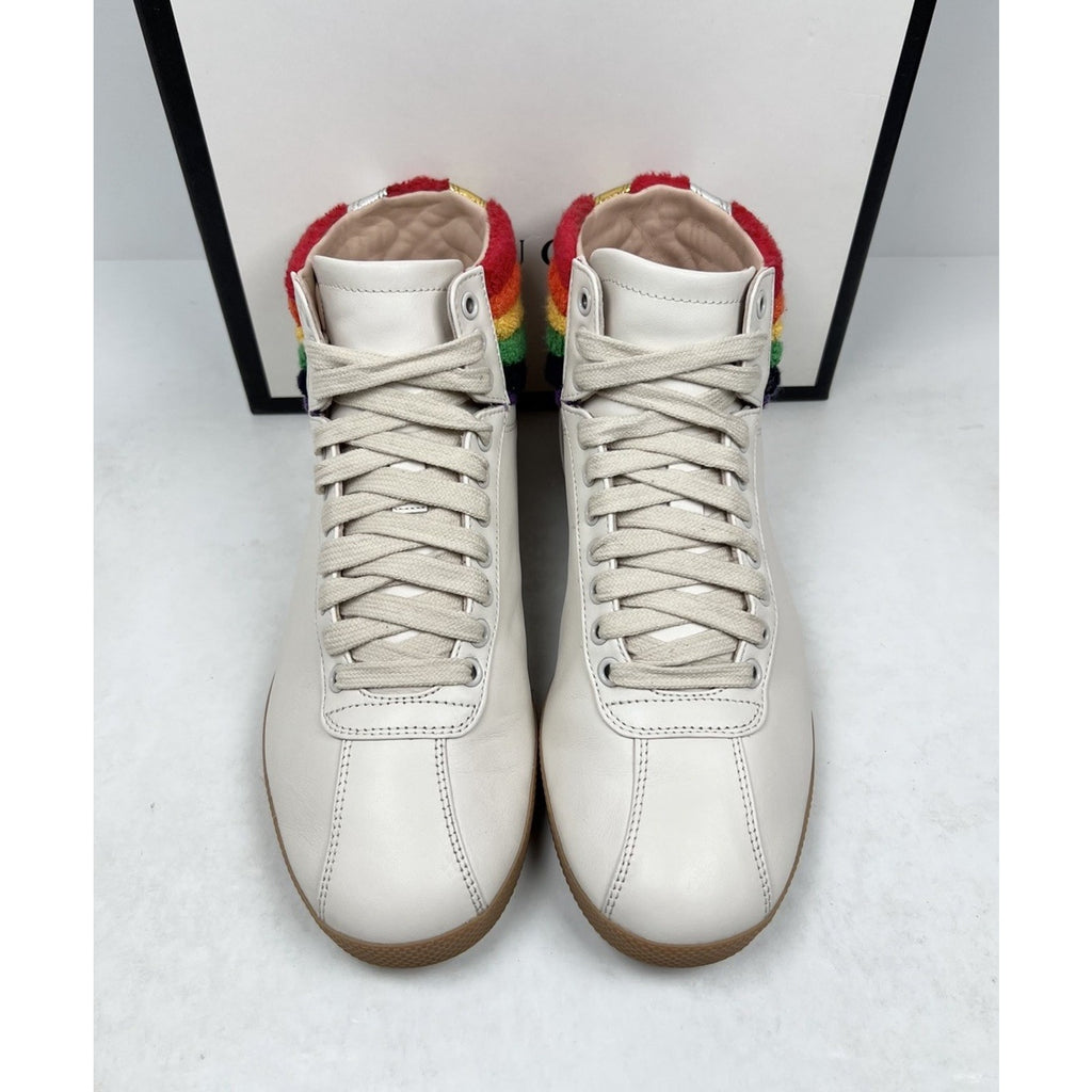 Size 7G/7.5US - Gucci Rainbow Collar Leather High