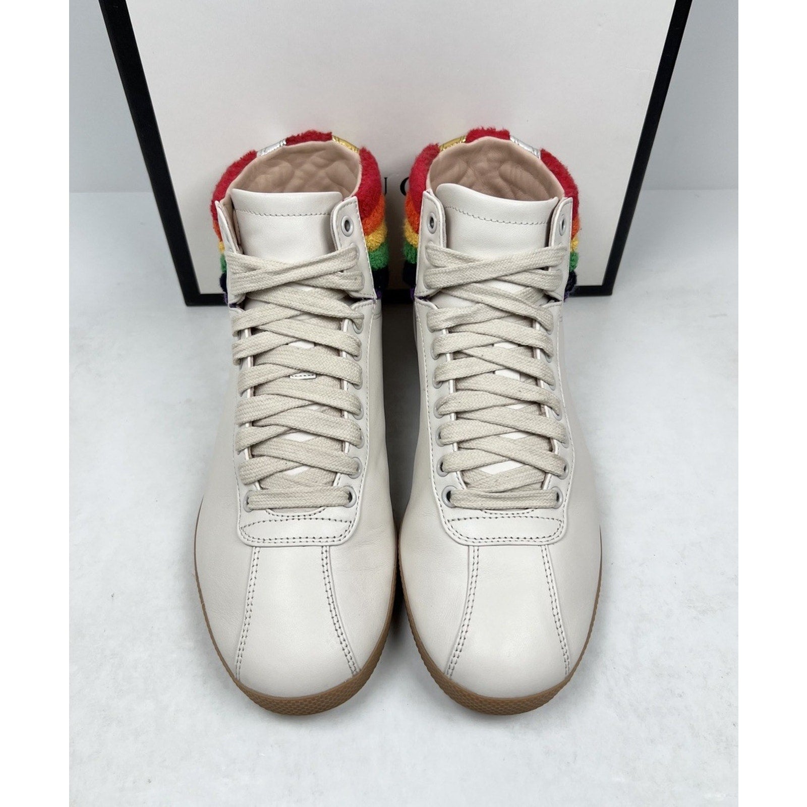 Size 7G/7.5US - Gucci Rainbow Collar Leather High