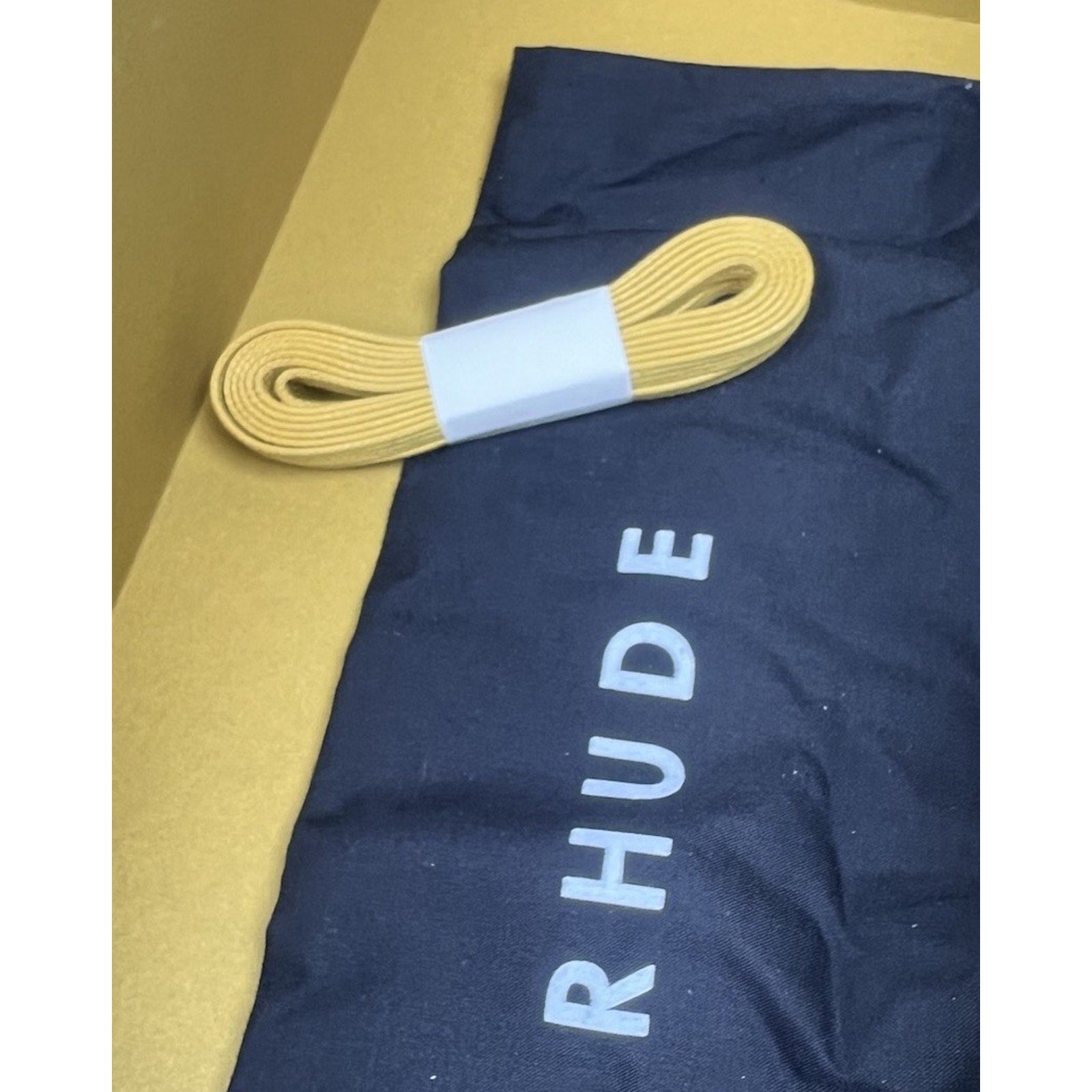 Size 10US - Rhude Yellow Rhecess Leather High NEW