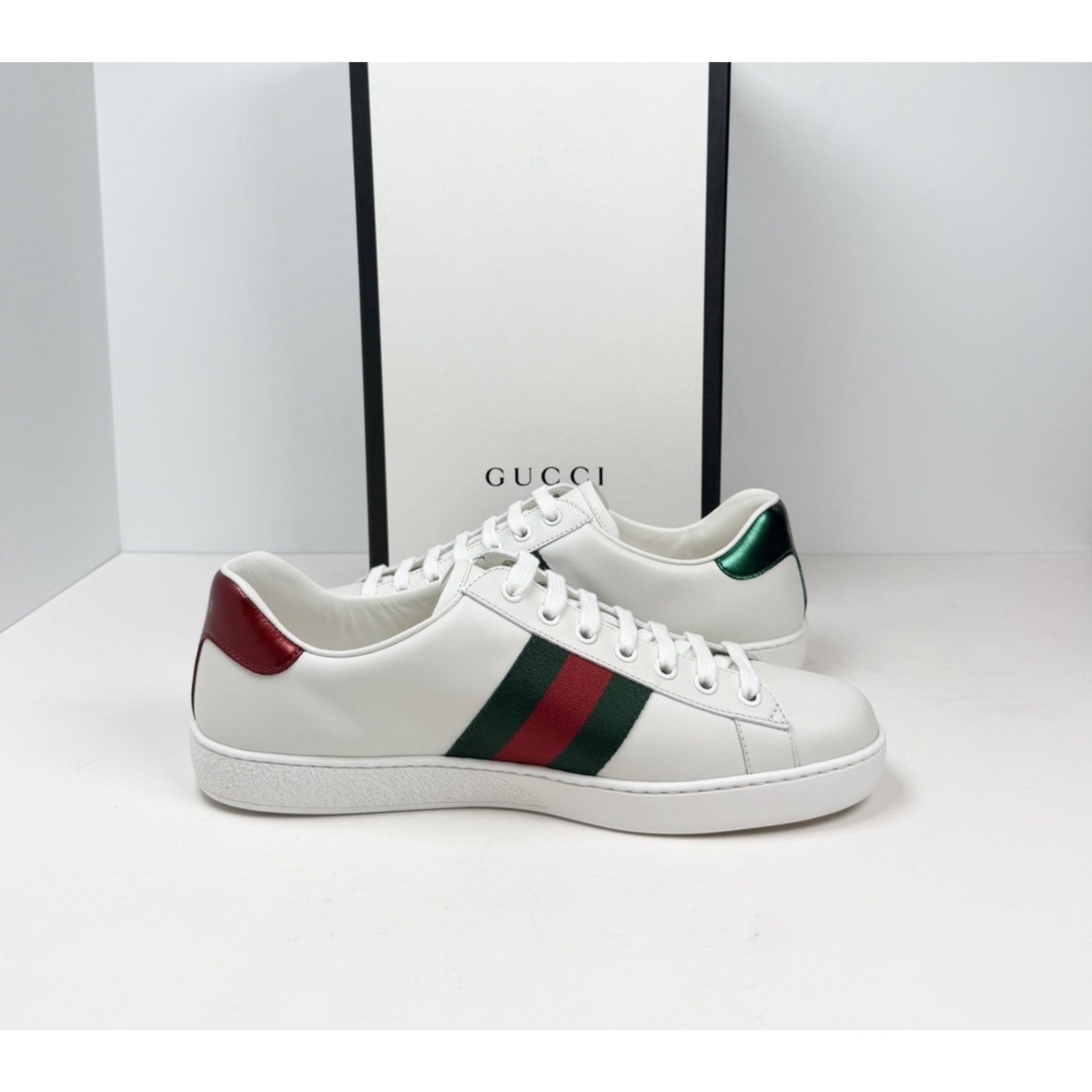 Size 7G/7.5US - Gucci Ace Leather Sneakers NEW
