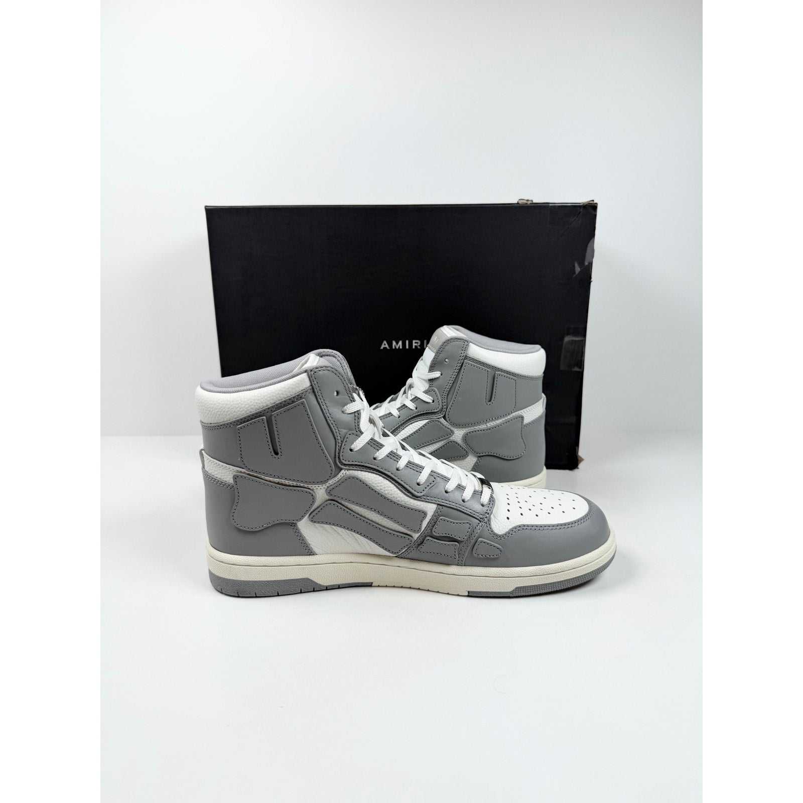 Size 46EU/13US - Amiri Skel Top Hi Grey NEW!
