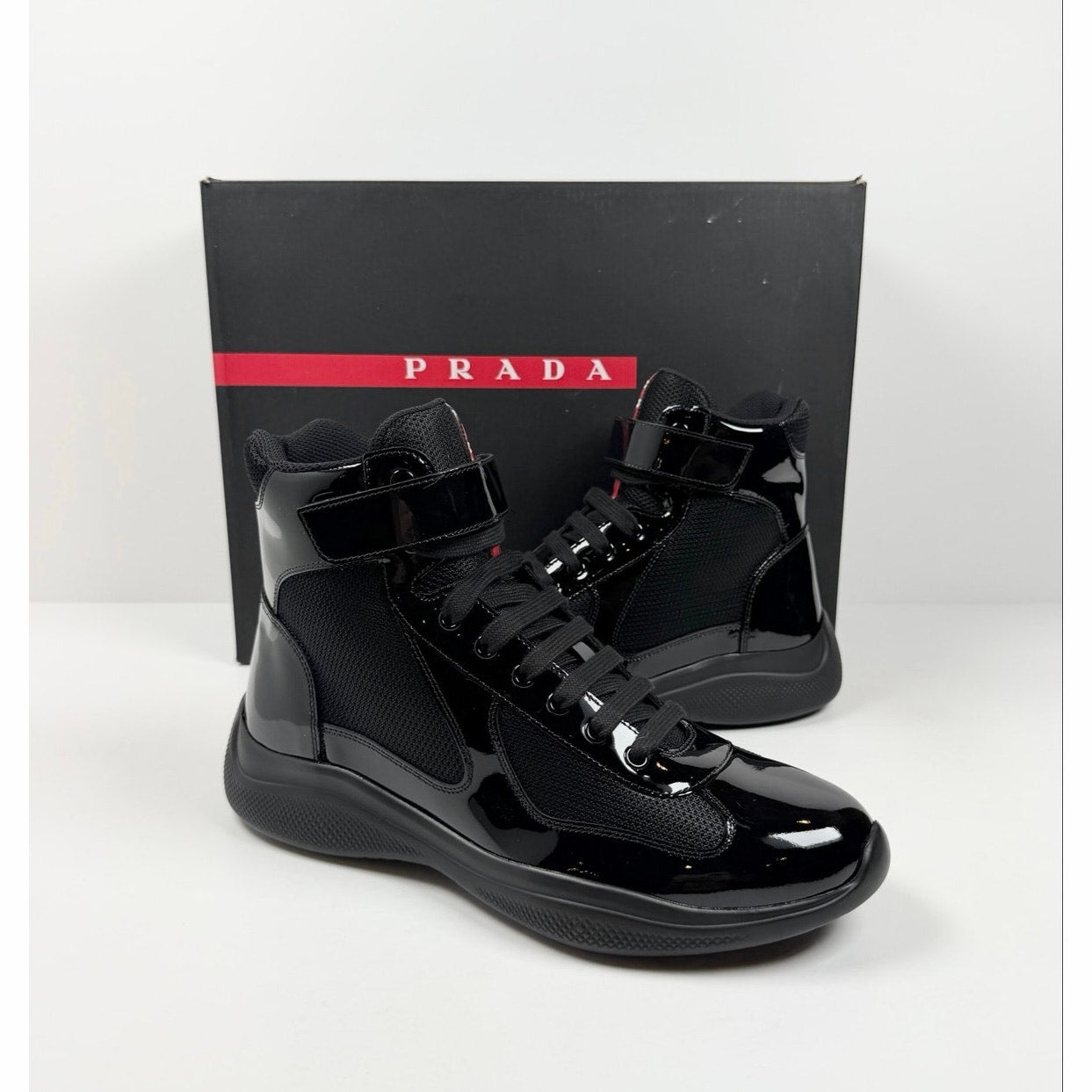 Size 7UK/8US - Prada Americas Cup High Top NEW