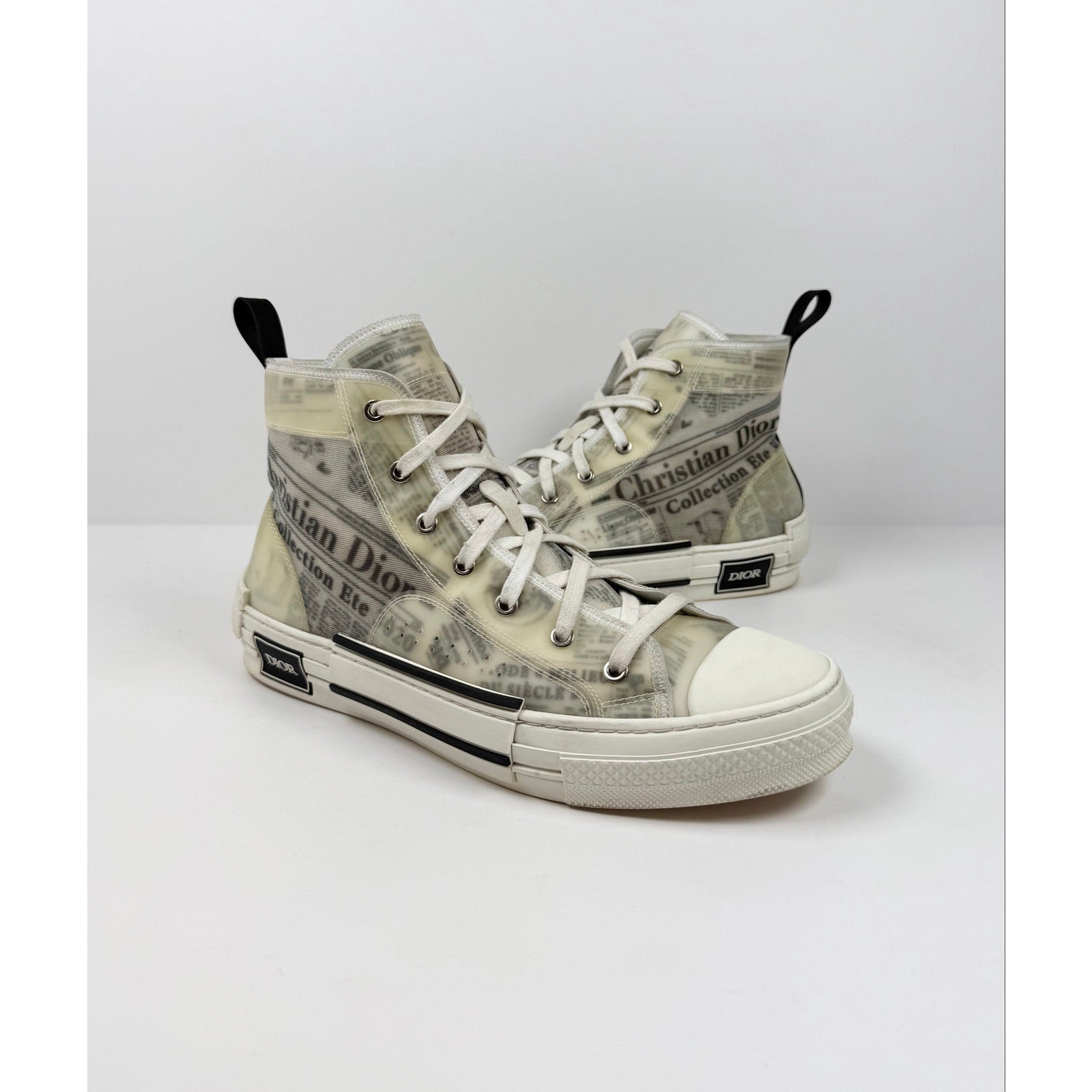 Size 44EU/11US - Dior b23 Newspaper Print High Top