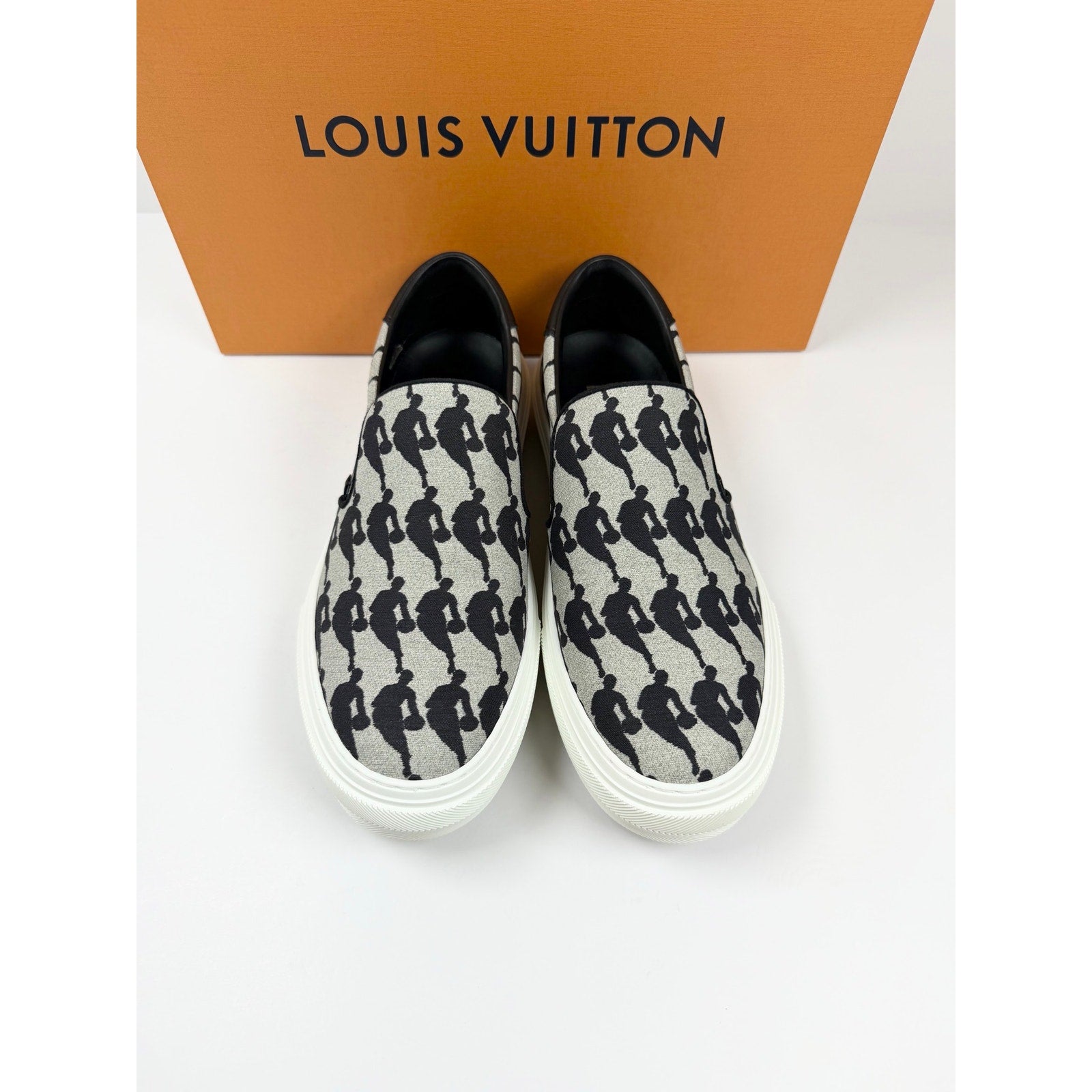 Size 7LV/8US - Louis Vuitton x NBA Trocadero Slip On NEW