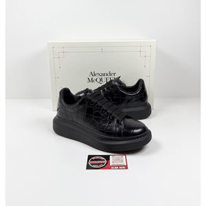 Size 6.5US - Alexander McQueen Black Crocodile Sneakers￼