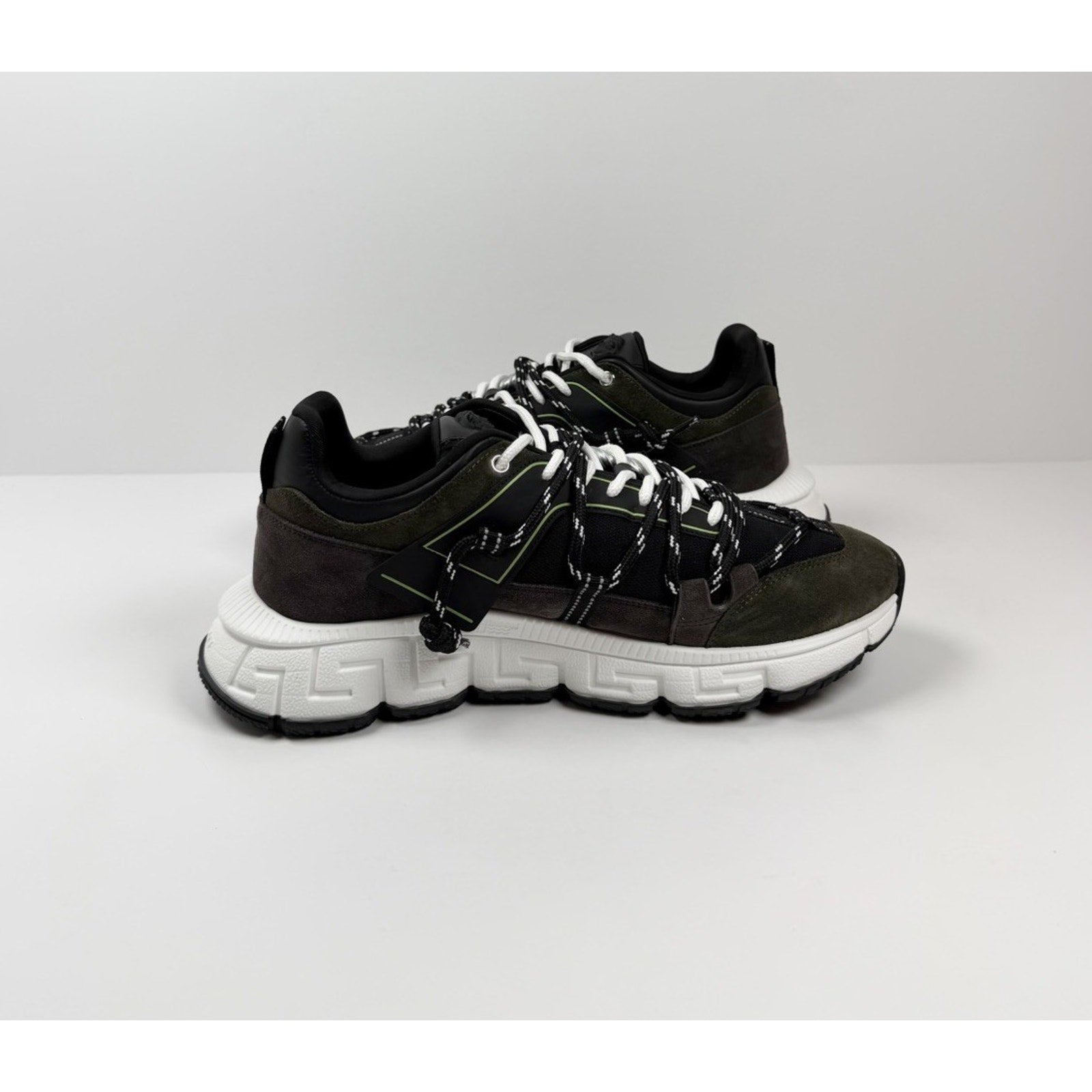 Size 46EU/13US - Versace Trigreca Olive Green NEW!