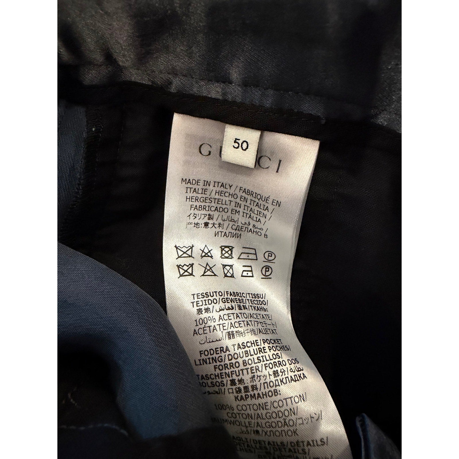Size M - Gucci Silk Web Stripe Trousers