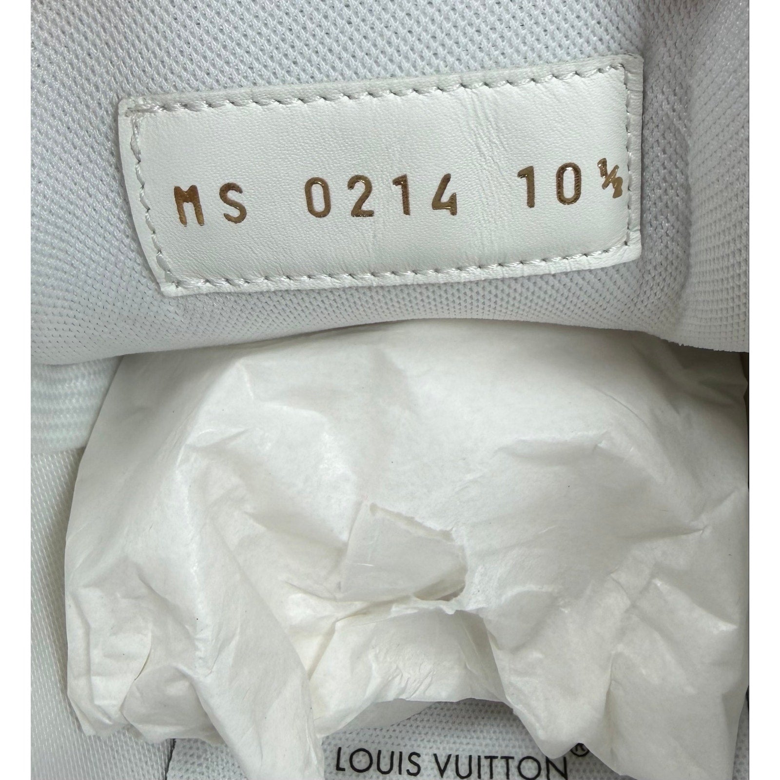 Size 10.5UK/12US - Louis Vuitton Black White Trainer NEW