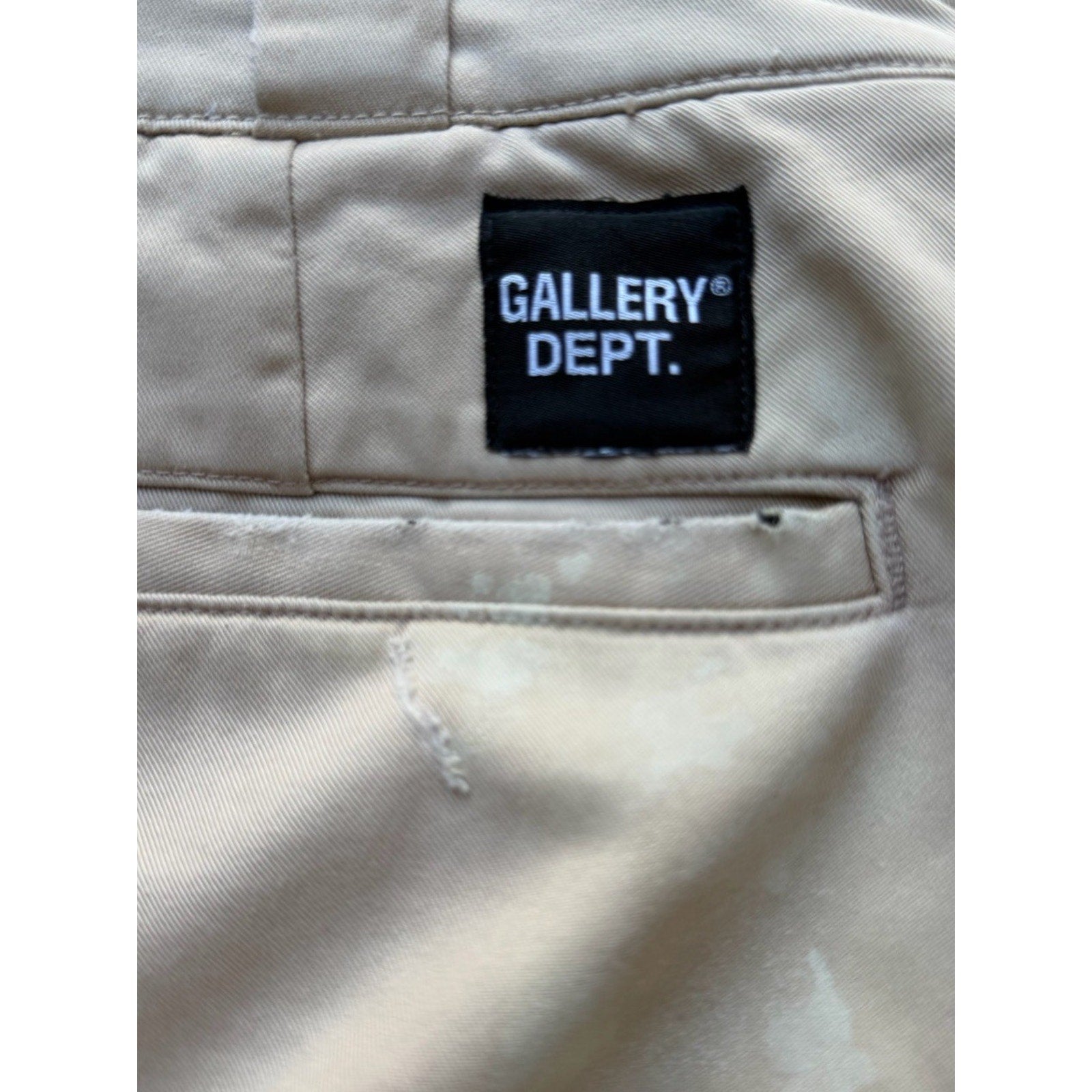 Size 34 - Gallery Dept Chino Flare Beige Pants RETAIL $1.1K