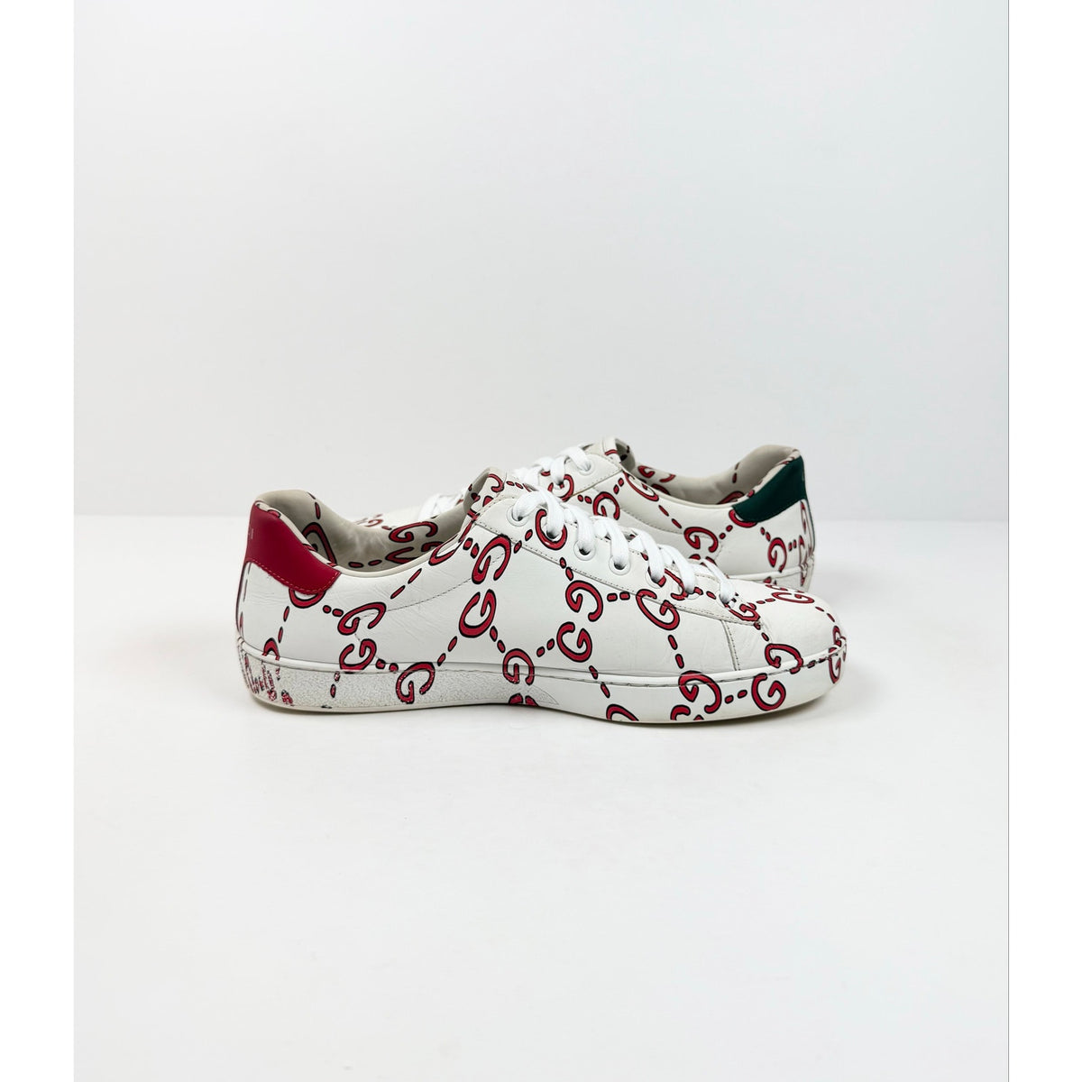 Size 7.5US - Gucci ace monogram ghost