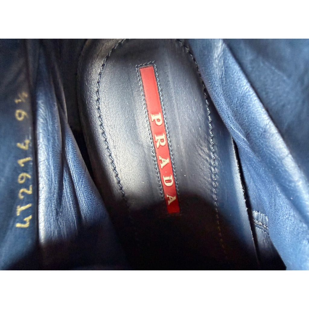 Size 9.5UK/10.5US - Prada Soft Leather High Top
