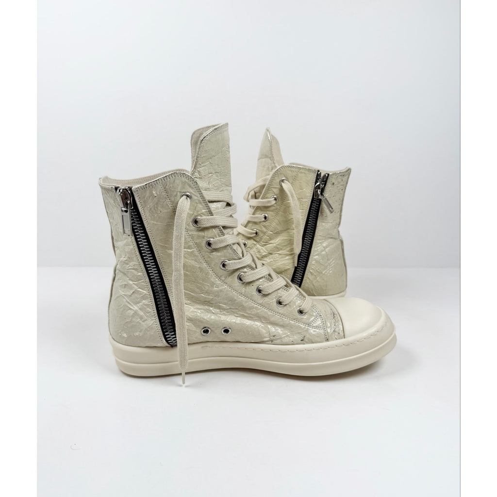 Size 41.5EU/8.5US - Rick Owens Textured Leather Ramone High Top