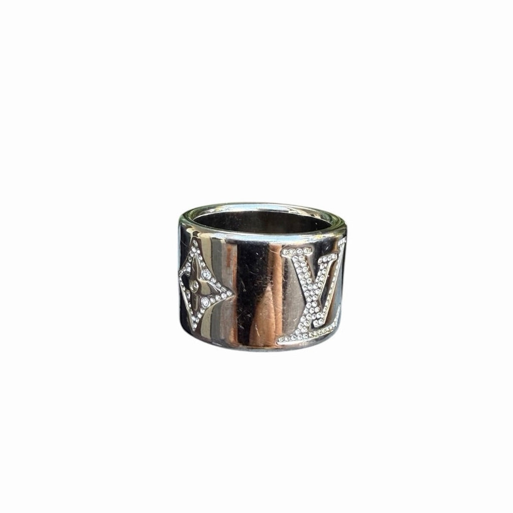 Louis Vuitton Crystal Stass Ring Size M