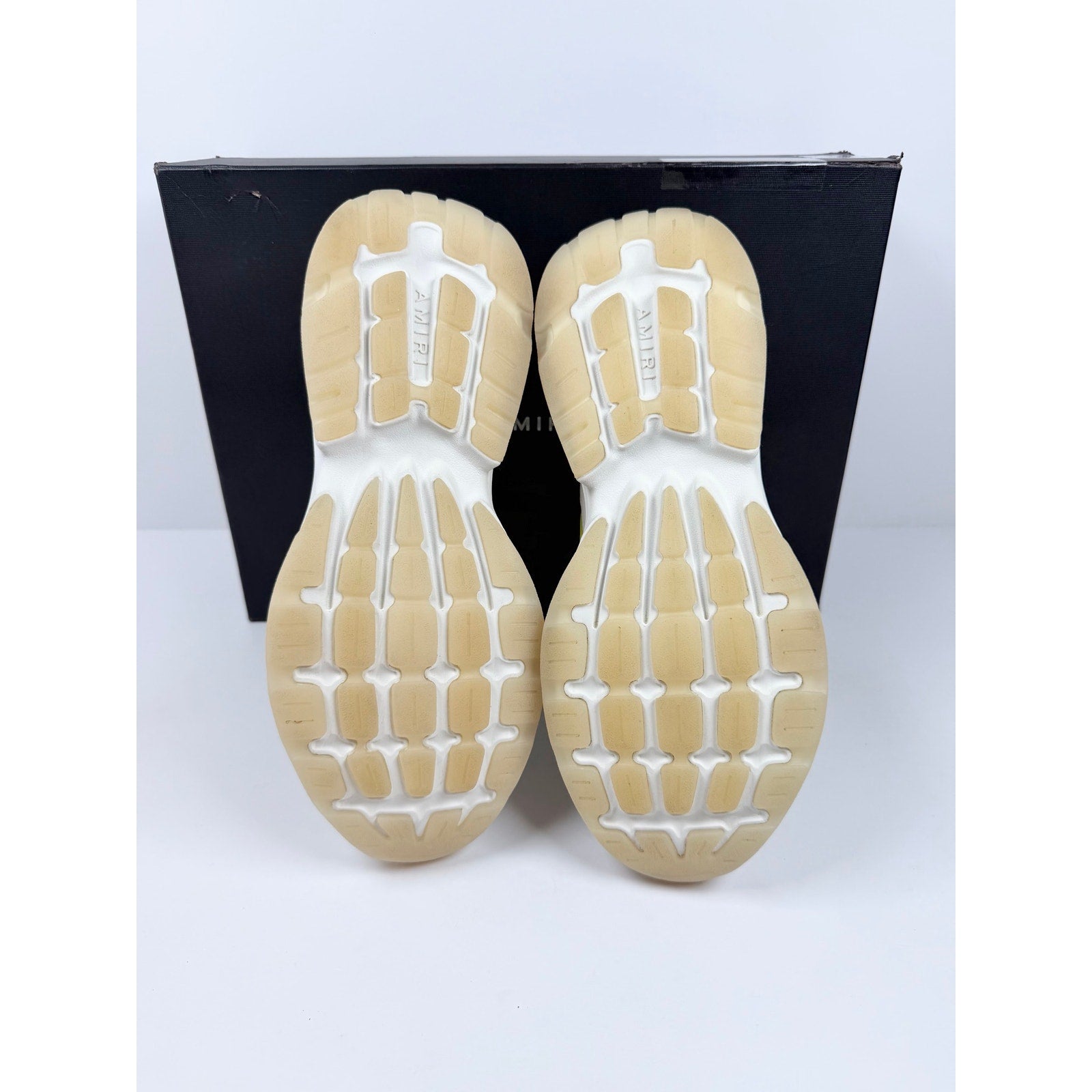 Size 43EU/10US - Amiri Bone Runner White Yellow
