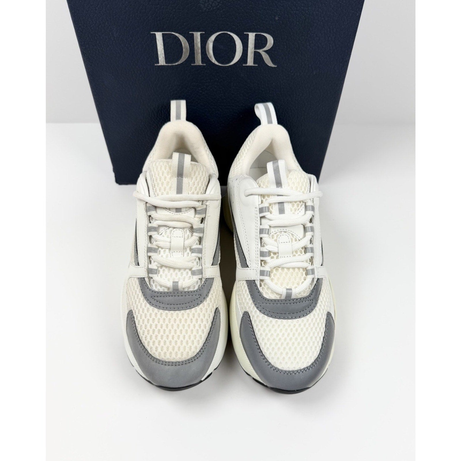 Size 38EU/8W - Dior B22 White Silver Women's NEW!