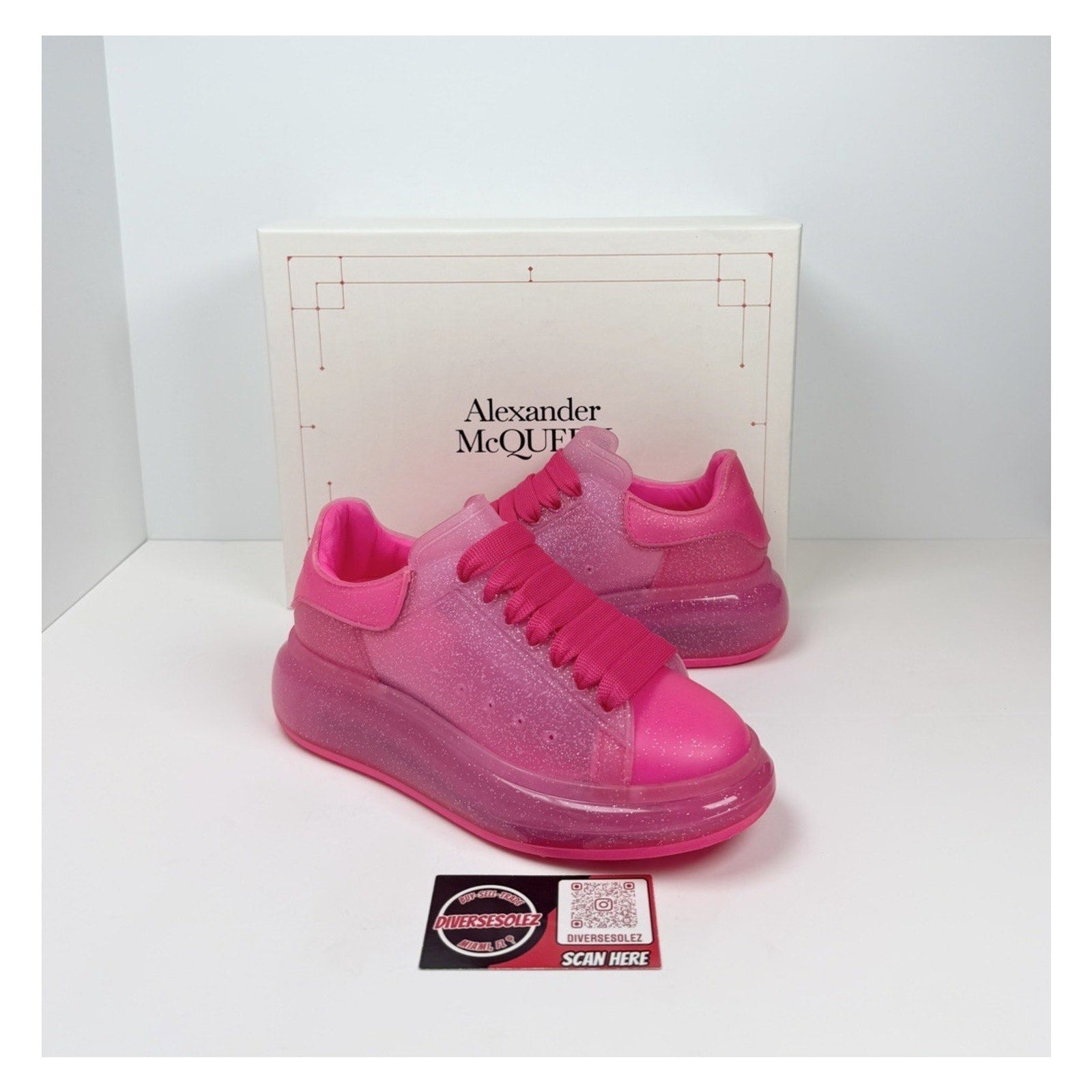 Size 36EU/6W - Alexander McQueen Bright Pink NEW