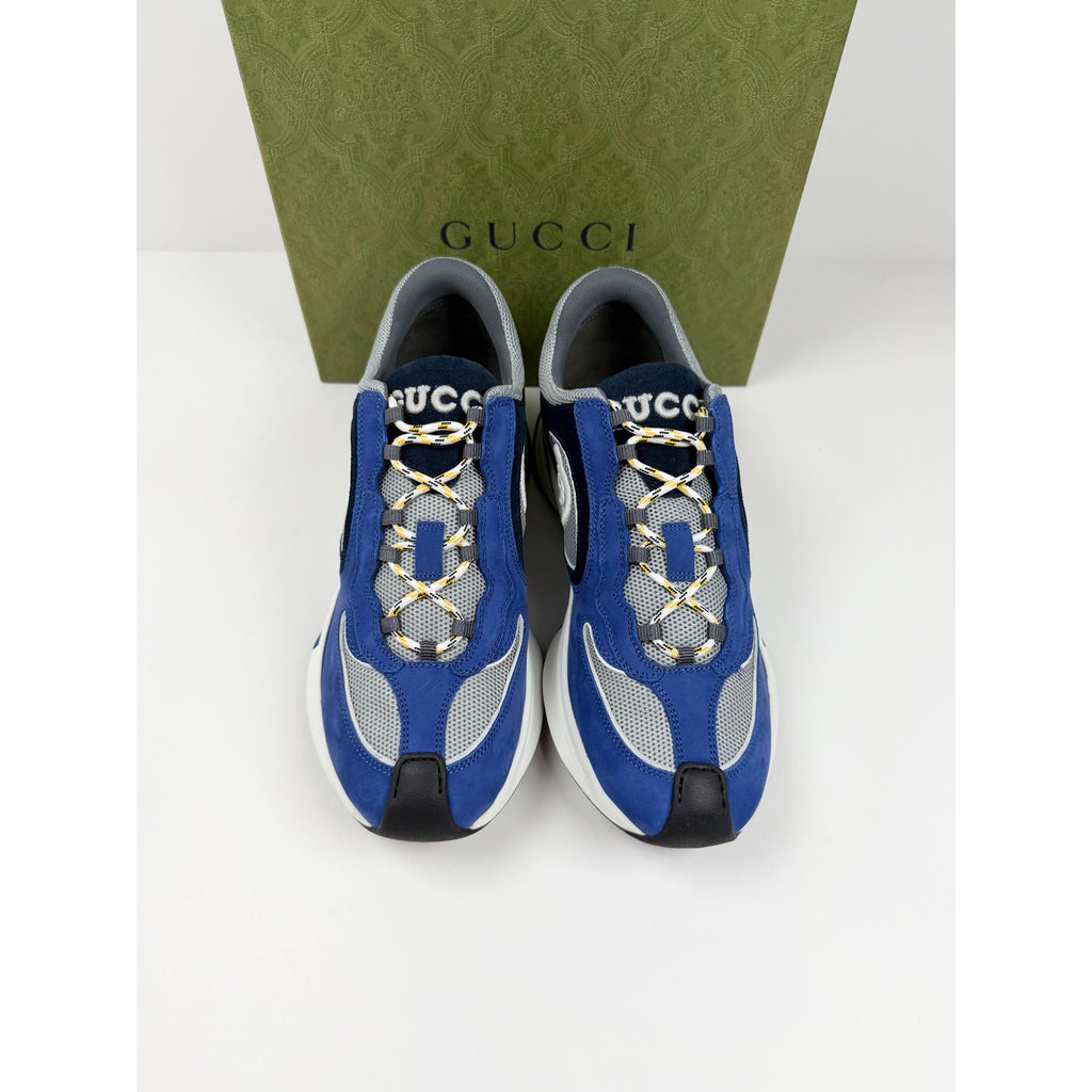 Size 8.5US - Gucci Run Sneaker Blue NEW