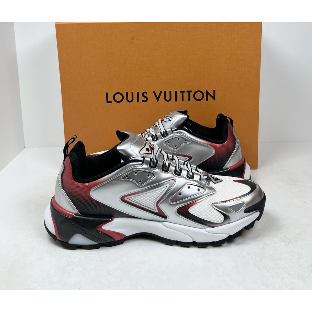 Size 6LV/7US - Louis Vuitton Runner Tatic Silver/Red