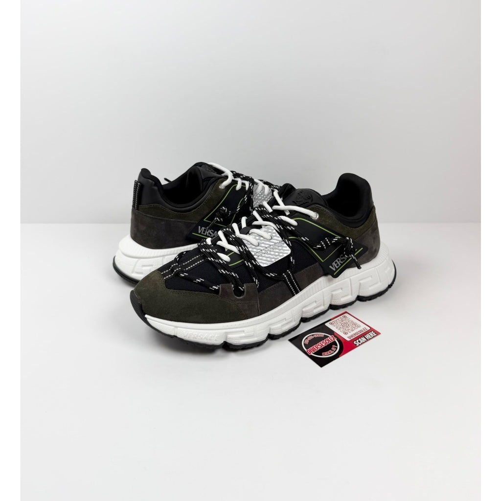 Size 46EU/13US - Versace Trigreca Olive Green NEW!