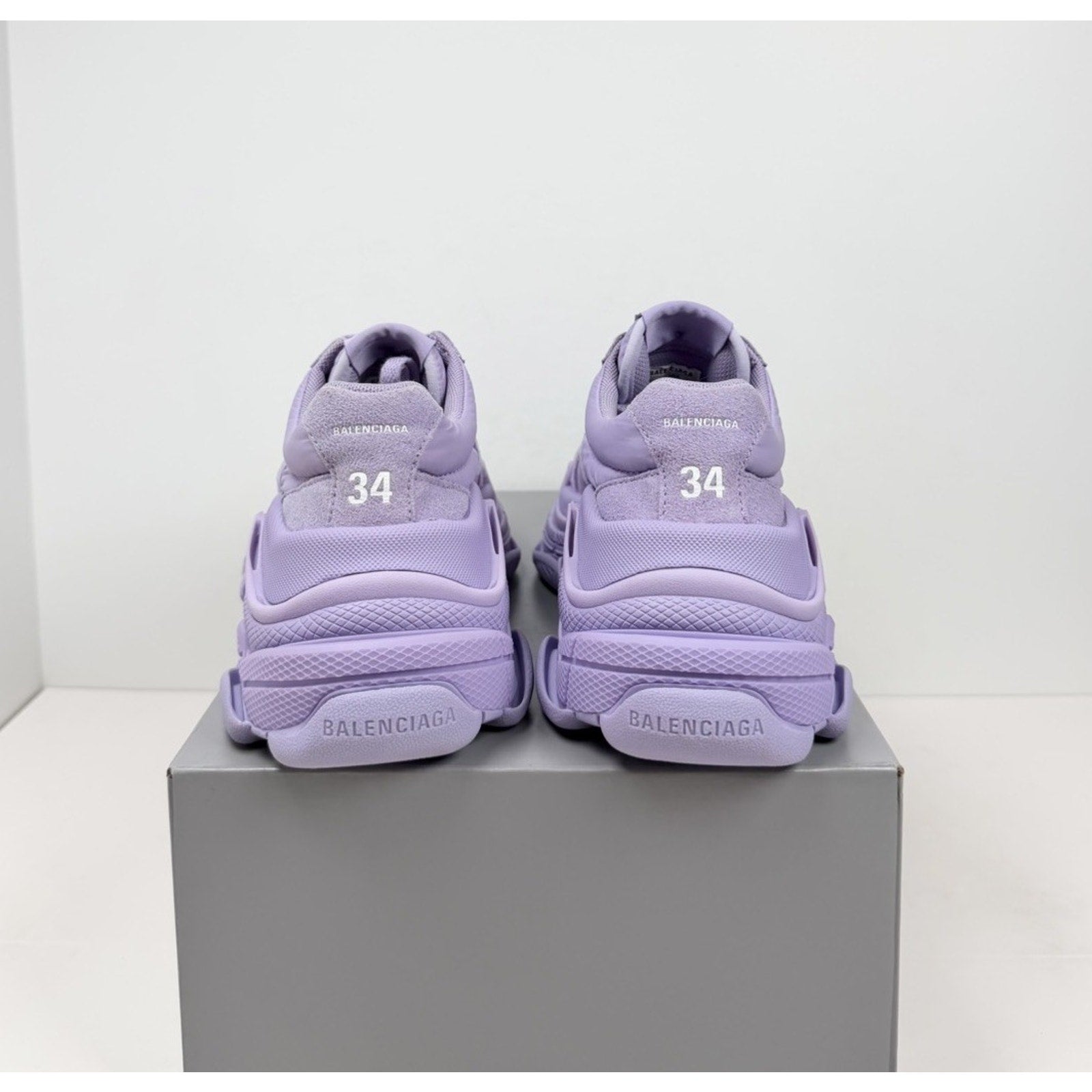 Size 34EU/4W - Balenciaga Triple S Nylon Lilac NEW