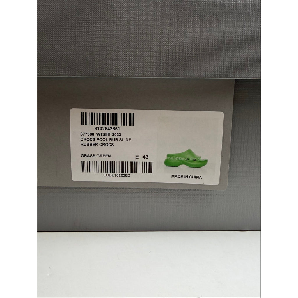 Size 43EU/10US - Balenciaga X Crocs Rubber Sandals NEW