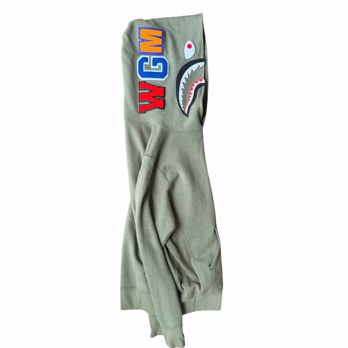 Size M - Bape Olive Pullover Hoodie