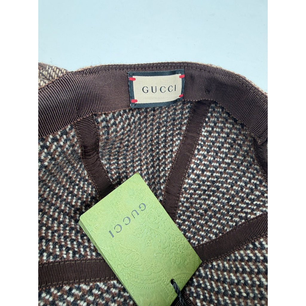 Gucci Jumbo Wool Cap Brown NEW with tags!