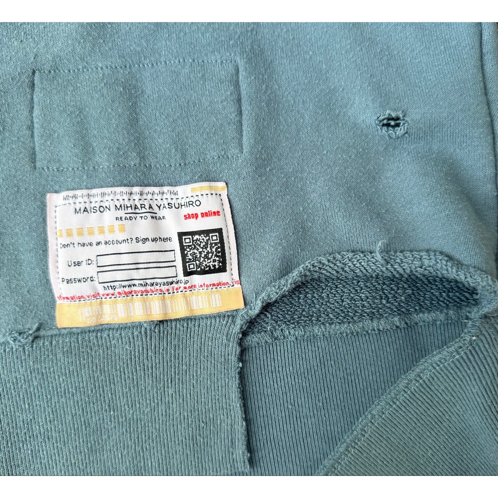 Size XL - Maison Mihara Yasuhiro Distressed Look Crewneck