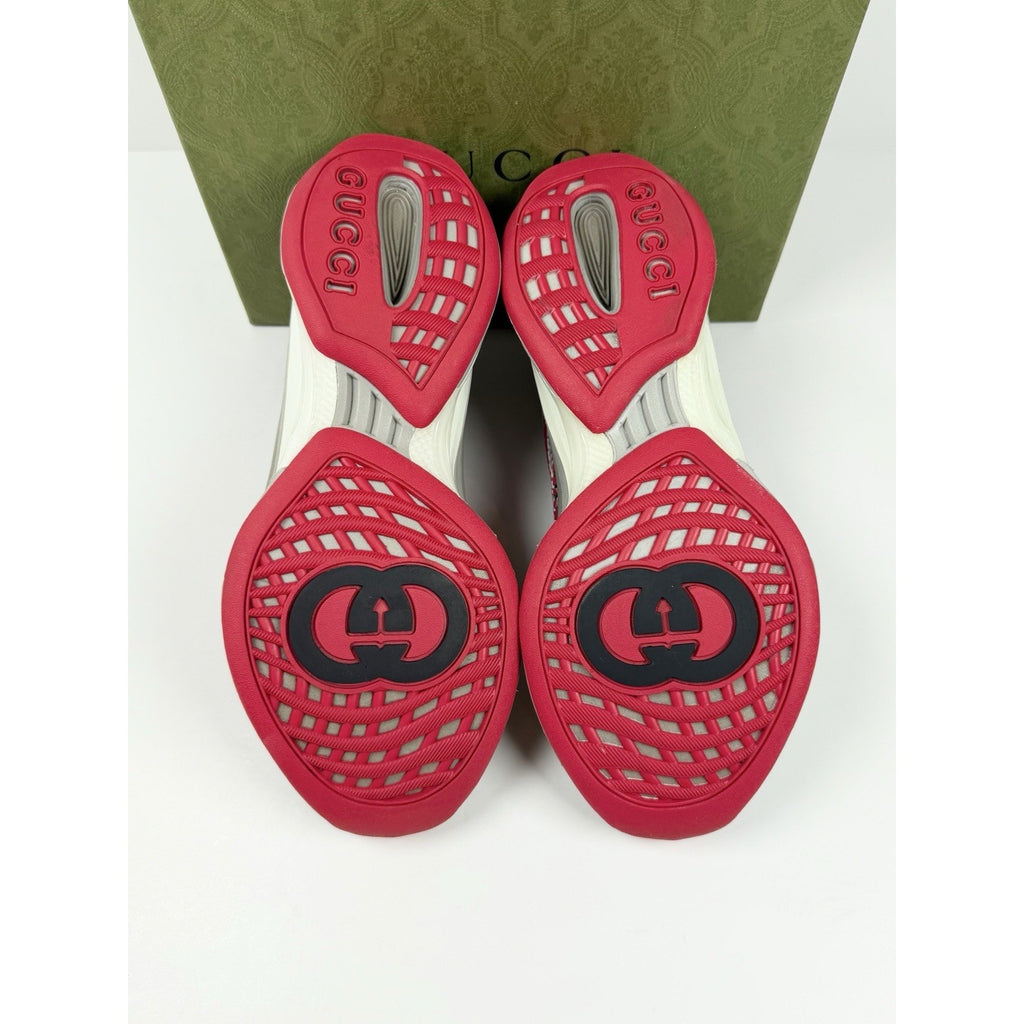 Size 6.5US - Gucci Run GG Red Sneakers NEW