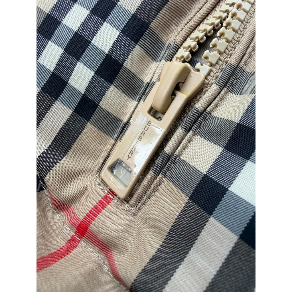 Size XL - Burberry Check Print Puffer Vest