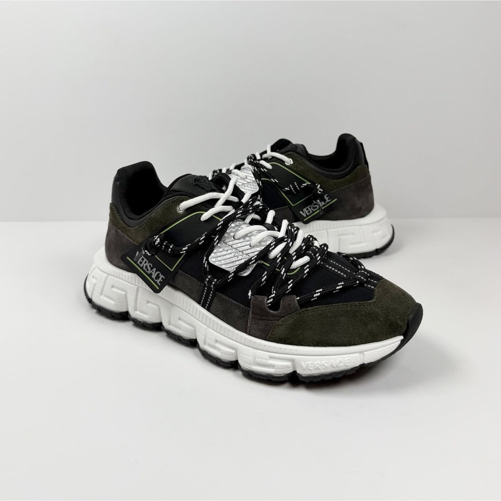 Size 46EU/13US - Versace Trigreca Olive Green NEW!