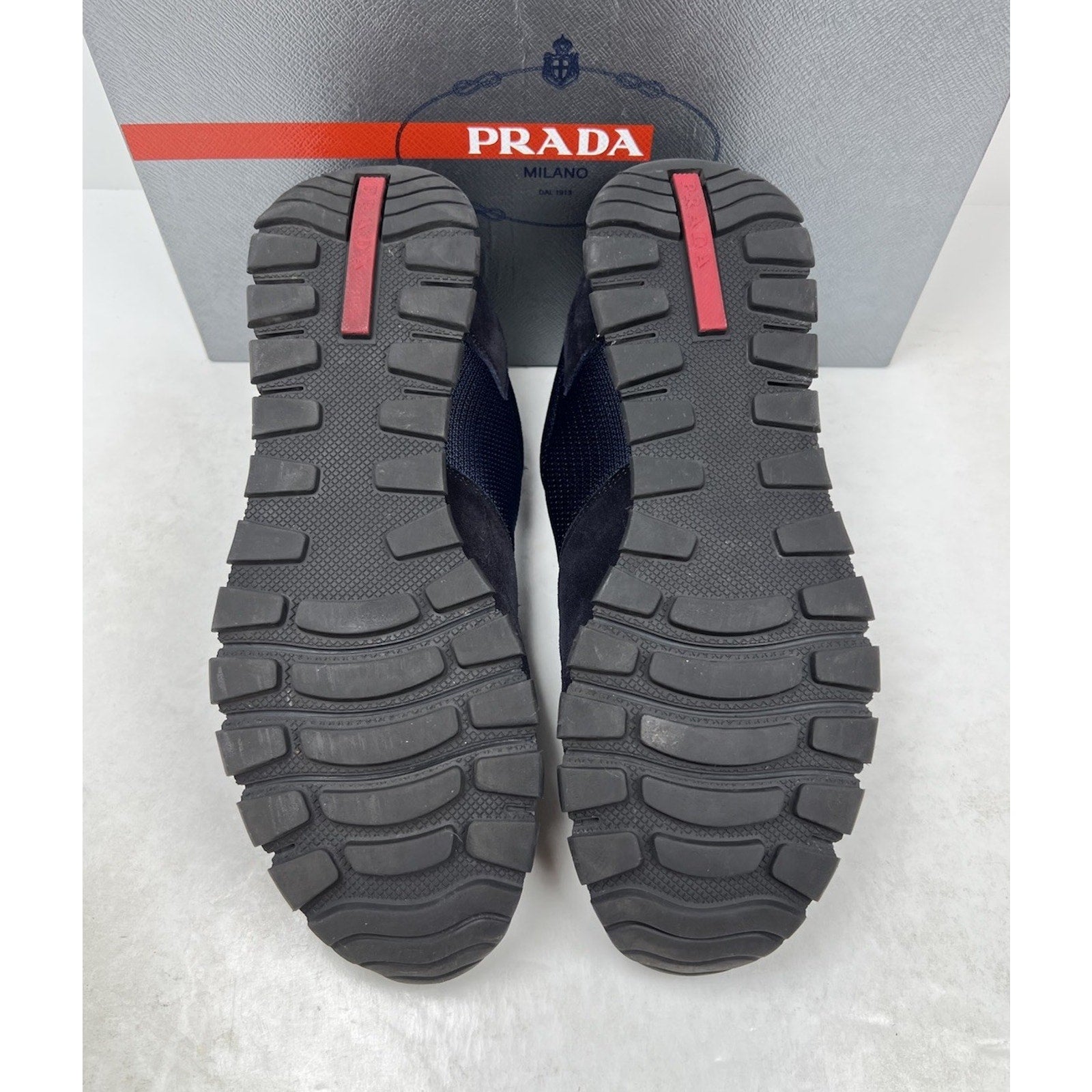 Size 9UK/10US - Prada Matchrace Blue Nylon Suede