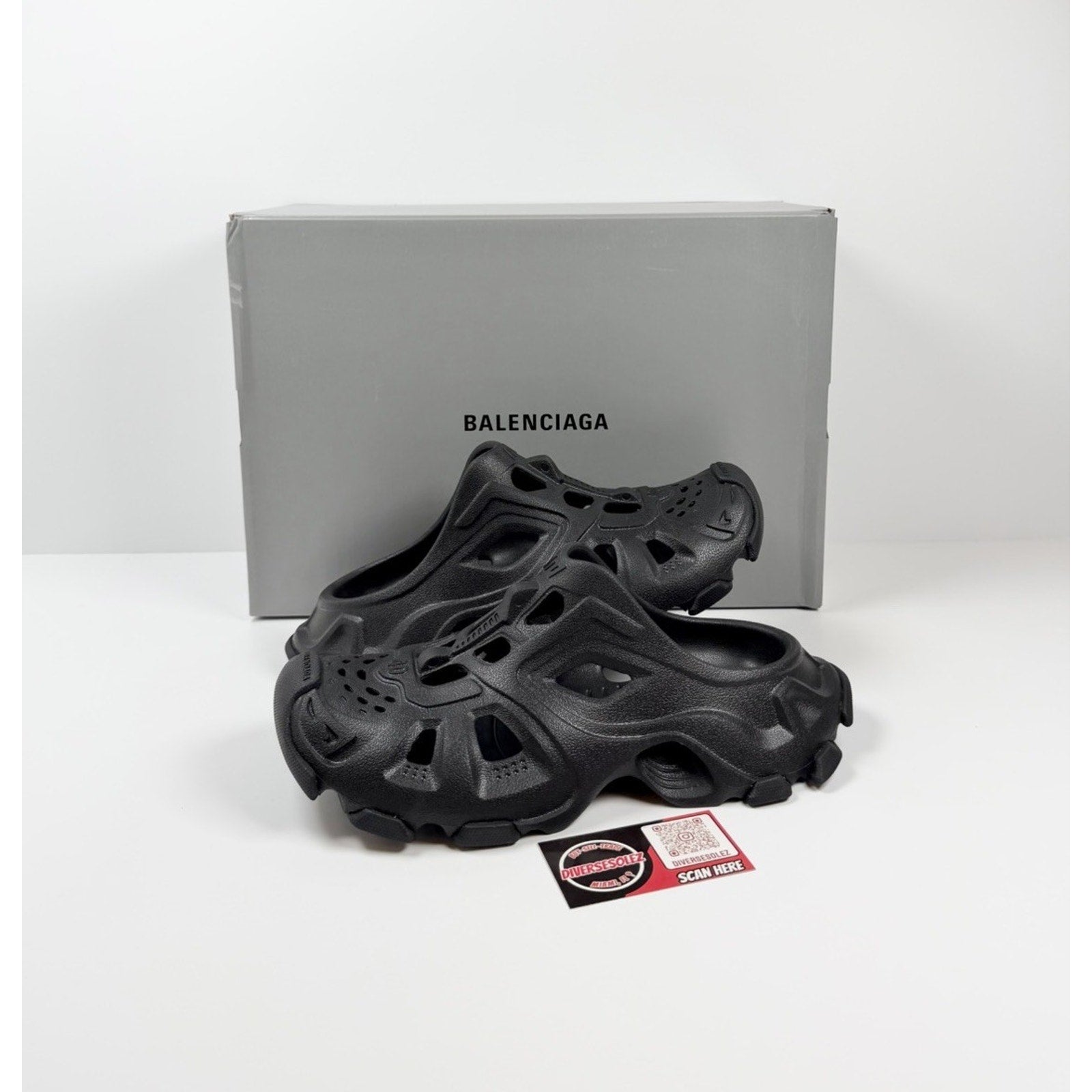 Size 40EU/7US - Balenciaga HD Mule Slip On Black NEW