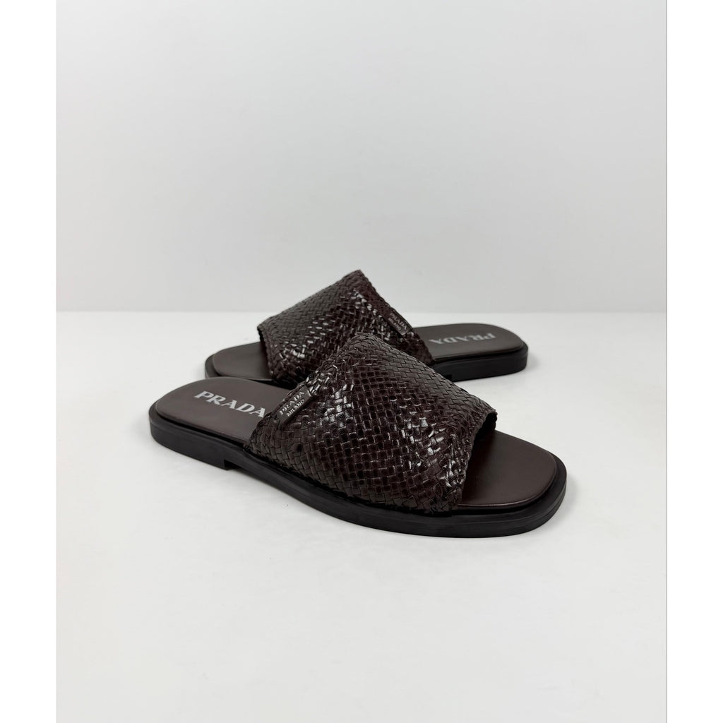 Size 6UK/7US - Prada Woven Leather Sandals NEW