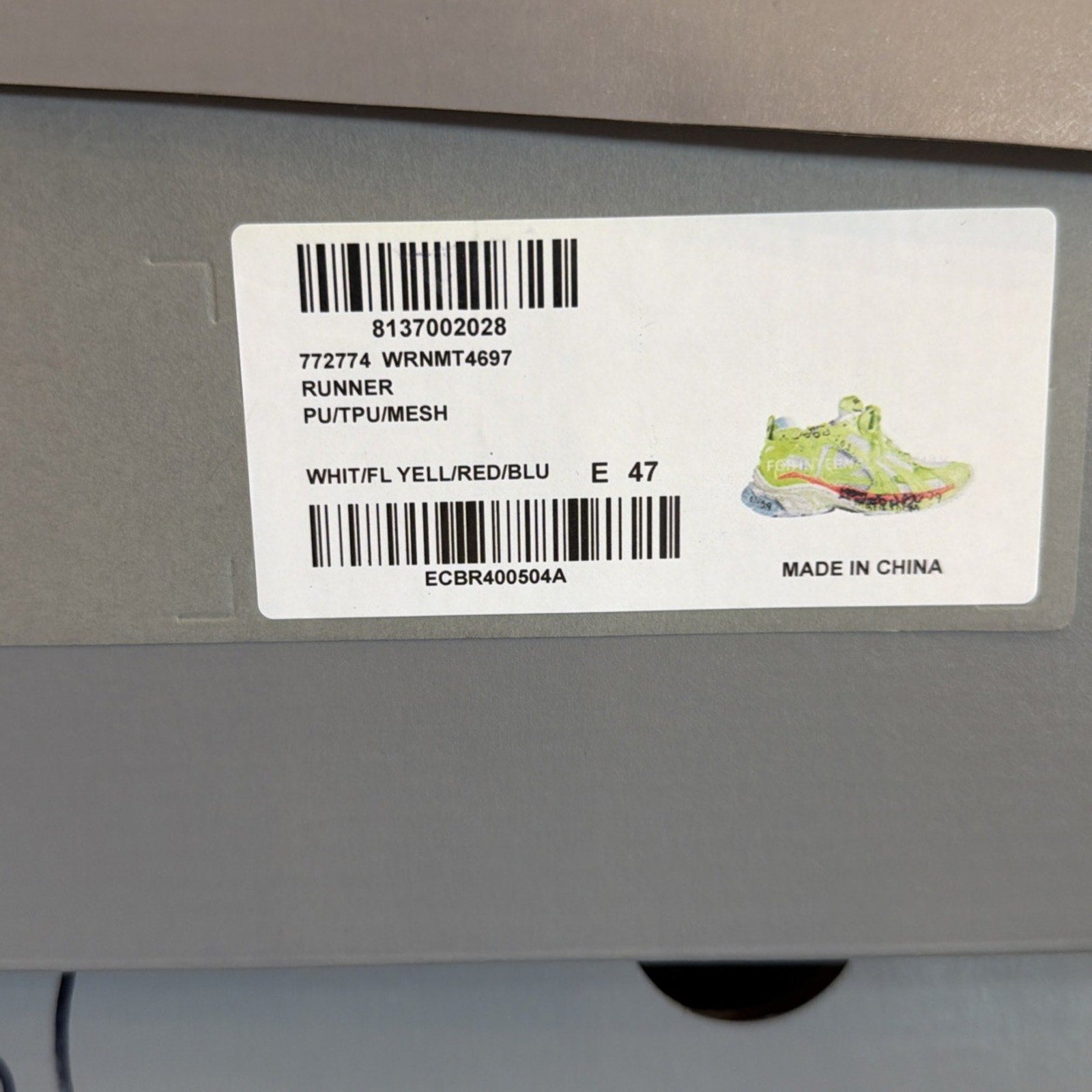 Size 47EU/14US - Balenciaga Runner Marathon Unreleased NEW
