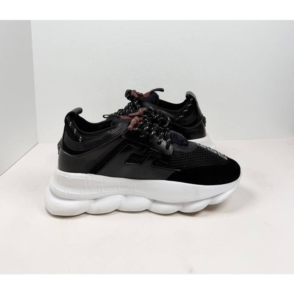 Size 45EU/12US - Versace Chain Reaction Black White