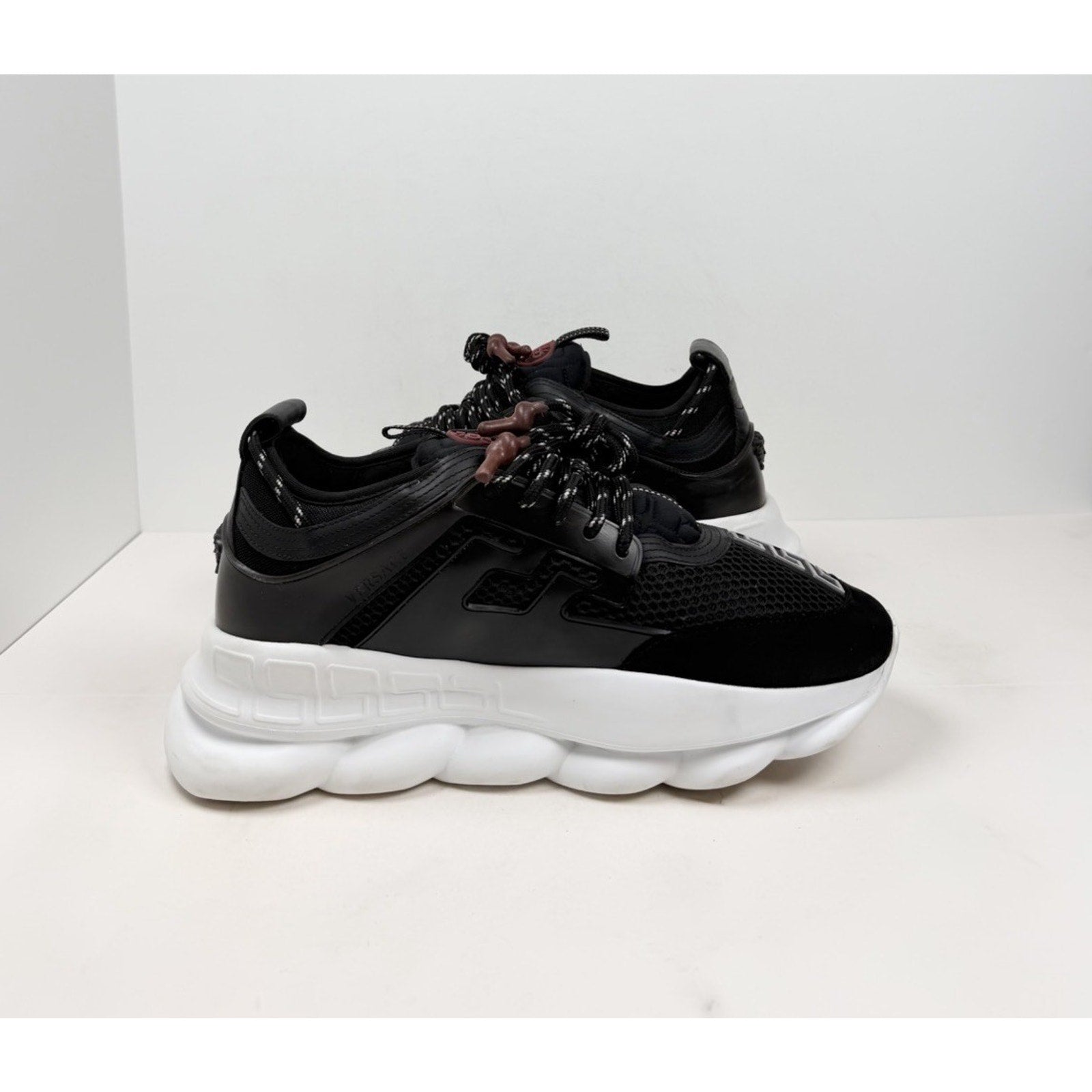 Size 45EU/12US - Versace Chain Reaction Black White